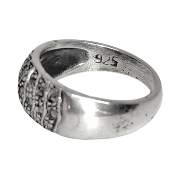 Marcasite Sterling Silver Ring - Picture 3 of 5